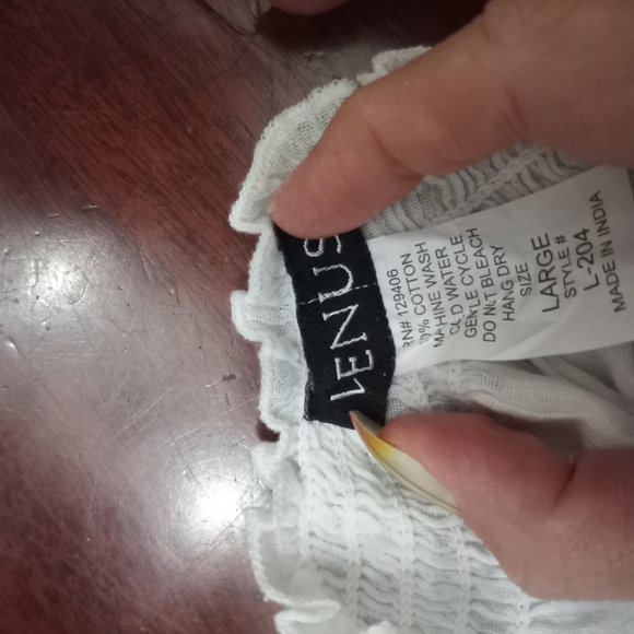 VENUS White Smocked Relaxed Blouse - Picture 2 of 2